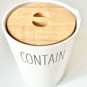 West Elm CONTAIN Container with Wood Lid Spout